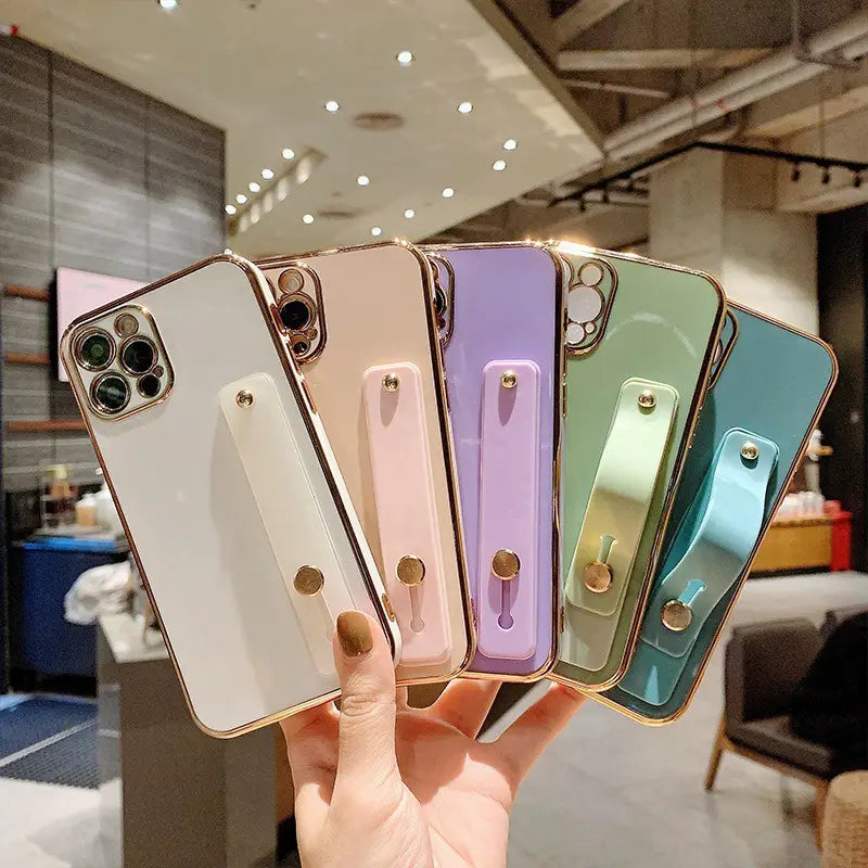 iPhone 13 Soft Case with Wrist Strap & Fine Holes