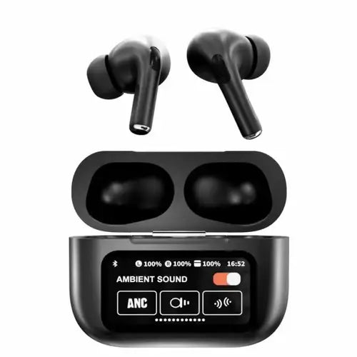A9 Pro Earbuds With Anc Technology Sleek Matte Black Design