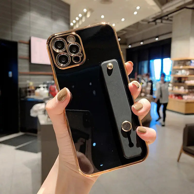 iPhone 13 Soft Case with Wrist Strap & Fine Holes