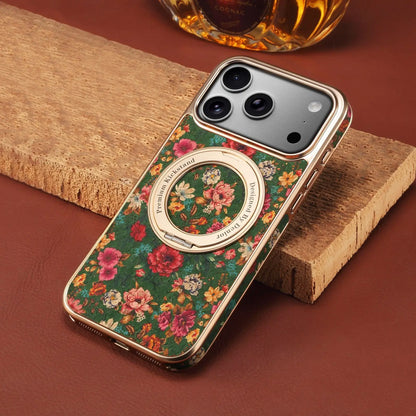 Magnetic iPhone Case with floral Print for 17 Promax