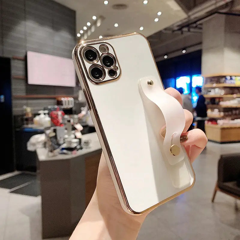 iPhone 13 Soft Case with Wrist Strap & Fine Holes