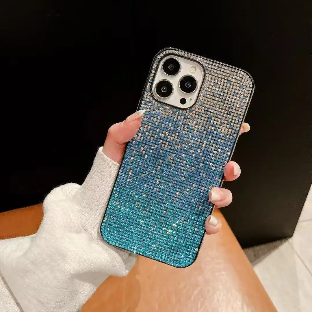 Starry Sky Gradient Diamond iPhone Case