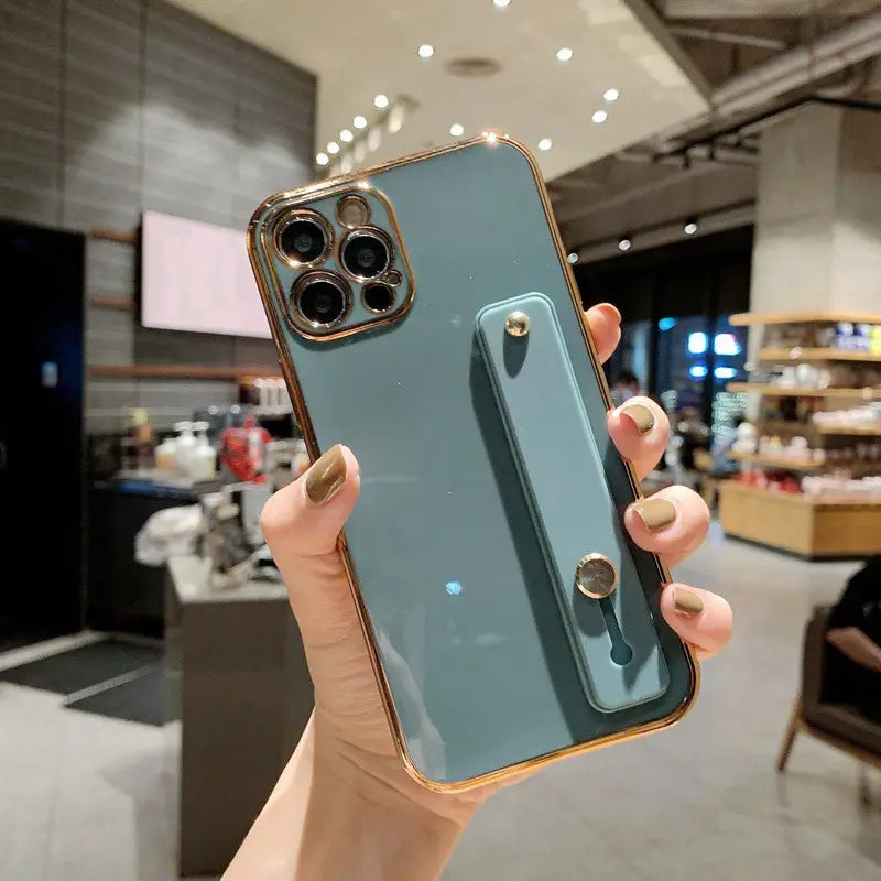 iPhone 13 Soft Case with Wrist Strap & Fine Holes